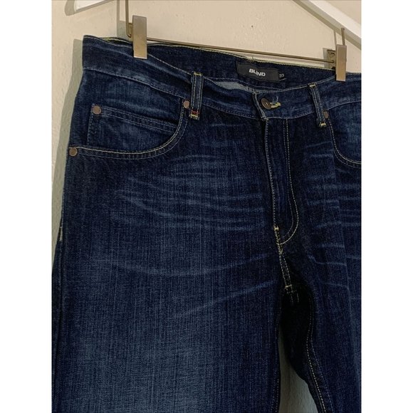 Blend Jeans 33X32 Blue Denim Straight Zip Fly Cotton - Picture 7 of 9